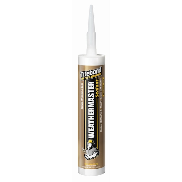 Weathermaster Titebond WeatherMaster White Elastomeric Polymers Door/Siding/ Window Sealant 9.5 oz 44001A - main